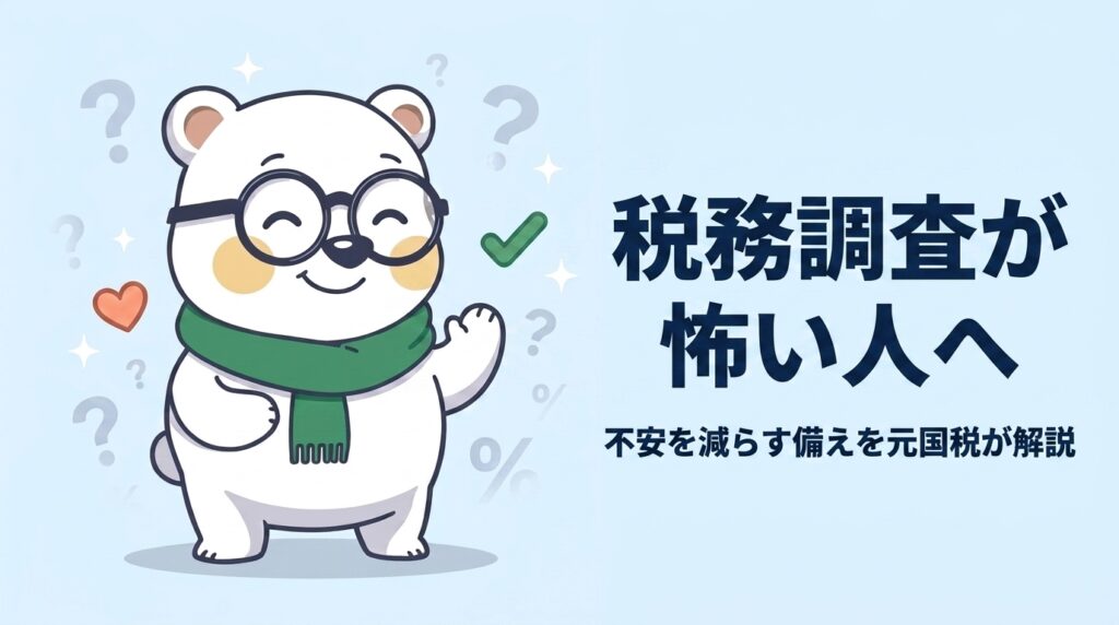 税務調査が怖い人へ｜元国税調査官が解説